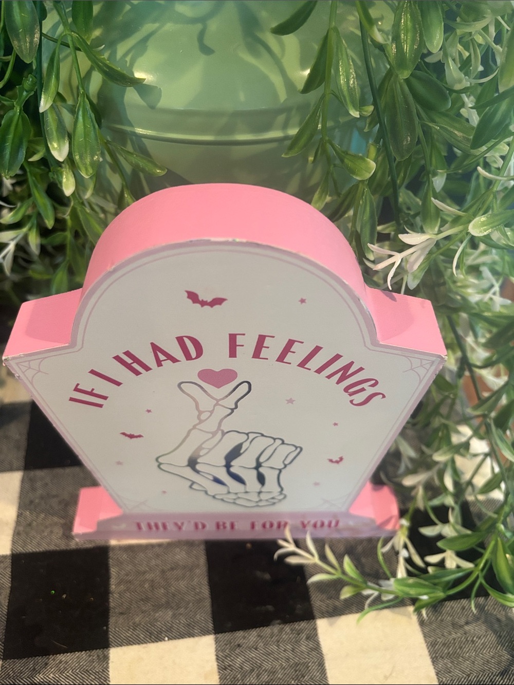 If I Had Feelings Decorative Sign - Pastel Pink & Rainbow - Picture 4 of 4